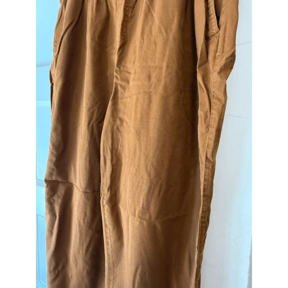 Loft High Rise Straight Pant Large Mustard